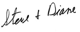 Steve & Diane (signature)